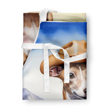 Load image into Gallery viewer, Italian Greyhound Cowboy Welcome Apron – Artist-Designed Kitchen, BBQ &amp; Craft Apron