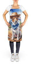 Load image into Gallery viewer, Jack Russell Terrier Cowboy Welcome Apron – Artist-Designed Kitchen, BBQ &amp; Craft Apron