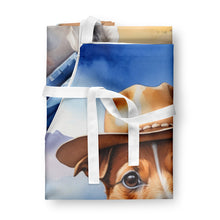 Load image into Gallery viewer, Jack Russell Terrier Cowboy Welcome Apron – Artist-Designed Kitchen, BBQ &amp; Craft Apron