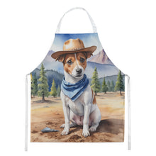 Load image into Gallery viewer, Jack Russell Terrier Cowboy Welcome Apron – Artist-Designed Kitchen, BBQ &amp; Craft Apron