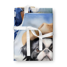 Load image into Gallery viewer, Japanese Chin Cowboy Welcome Apron – Artist-Designed Kitchen, BBQ &amp; Craft Apron