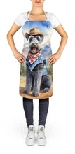 Load image into Gallery viewer, Kerry Blue Terrier Cowboy Welcome Apron – Artist-Designed Kitchen, BBQ &amp; Craft Apron