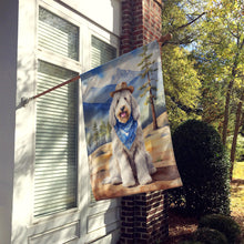 Load image into Gallery viewer, Komondor Cowboy Welcome House Flag