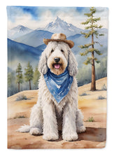 Load image into Gallery viewer, Komondor Cowboy Welcome House Flag