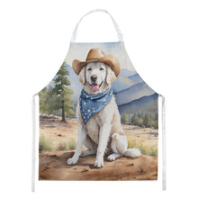 Load image into Gallery viewer, Kuvasz Cowboy Welcome Apron – Artist-Designed Kitchen, BBQ &amp; Craft Apron