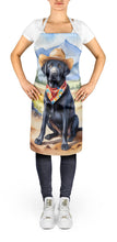 Load image into Gallery viewer, Labrador Retriever Cowboy Welcome Apron – Artist-Designed Kitchen, BBQ &amp; Craft Apron