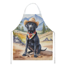 Load image into Gallery viewer, Labrador Retriever Cowboy Welcome Apron – Artist-Designed Kitchen, BBQ &amp; Craft Apron