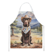Load image into Gallery viewer, Labrador Retriever Cowboy Welcome Apron – Artist-Designed Kitchen, BBQ &amp; Craft Apron
