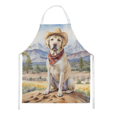 Load image into Gallery viewer, Labrador Retriever Cowboy Welcome Apron – Artist-Designed Kitchen, BBQ &amp; Craft Apron
