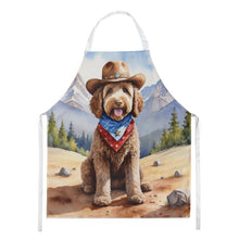 Load image into Gallery viewer, Labradoodle Cowboy Welcome Apron – Artist-Designed Kitchen, BBQ &amp; Craft Apron