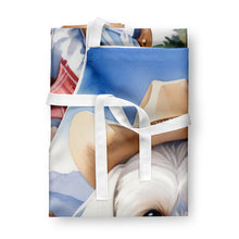 Load image into Gallery viewer, Maltese Cowboy Welcome Apron – Artist-Designed Kitchen, BBQ &amp; Craft Apron