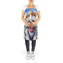 Load image into Gallery viewer, Maltese Cowboy Welcome Apron – Artist-Designed Kitchen, BBQ &amp; Craft Apron