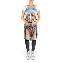Load image into Gallery viewer, Maltipoo Cowboy Welcome Apron – Artist-Designed Kitchen, BBQ &amp; Craft Apron