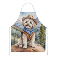 Load image into Gallery viewer, Maltipoo Cowboy Welcome Apron – Artist-Designed Kitchen, BBQ &amp; Craft Apron