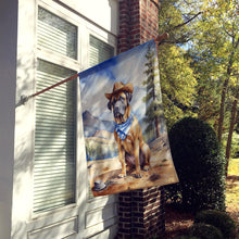 Load image into Gallery viewer, Mastiff Cowboy Welcome House Flag