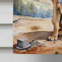Load image into Gallery viewer, Mastiff Cowboy Welcome House Flag