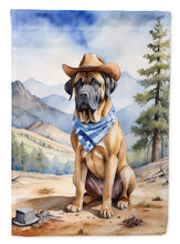Load image into Gallery viewer, Mastiff Cowboy Welcome House Flag