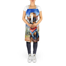 Load image into Gallery viewer, Miniature Pinscher Cowboy Welcome Apron – Artist-Designed Kitchen, BBQ &amp; Craft Apron