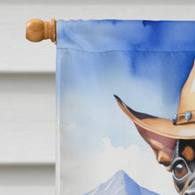 Load image into Gallery viewer, Miniature Pinscher Cowboy Welcome House Flag