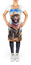 Load image into Gallery viewer, Newfoundland Cowboy Welcome Apron – Artist-Designed Kitchen, BBQ &amp; Craft Apron