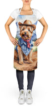 Load image into Gallery viewer, Norfolk Terrier Cowboy Welcome Apron – Artist-Designed Kitchen, BBQ &amp; Craft Apron