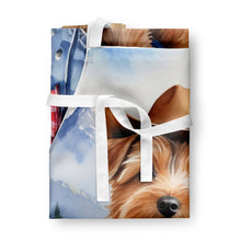 Load image into Gallery viewer, Norfolk Terrier Cowboy Welcome Apron – Artist-Designed Kitchen, BBQ &amp; Craft Apron