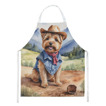 Load image into Gallery viewer, Norfolk Terrier Cowboy Welcome Apron – Artist-Designed Kitchen, BBQ &amp; Craft Apron
