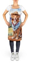 Load image into Gallery viewer, Nova Scotia Duck Tolling Retriever Cowboy Welcome Apron – Artist-Designed Kitchen, BBQ &amp; Craft Apron