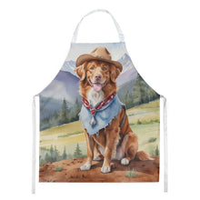 Load image into Gallery viewer, Nova Scotia Duck Tolling Retriever Cowboy Welcome Apron – Artist-Designed Kitchen, BBQ &amp; Craft Apron