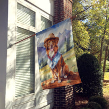 Load image into Gallery viewer, Nova Scotia Duck Tolling Retriever Cowboy Welcome House Flag
