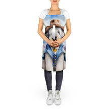 Load image into Gallery viewer, Old English Sheepdog Cowboy Welcome Apron – Artist-Designed Kitchen, BBQ &amp; Craft Apron