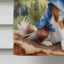 Load image into Gallery viewer, Papillon Cowboy Welcome House Flag