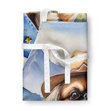 Load image into Gallery viewer, Pekingese Cowboy Welcome Apron – Artist-Designed Kitchen, BBQ &amp; Craft Apron