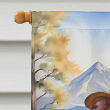 Load image into Gallery viewer, Pit Bull Terrier Cowboy Welcome House Flag