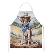 Load image into Gallery viewer, Pointer Cowboy Welcome Apron – Artist-Designed Kitchen, BBQ &amp; Craft Apron