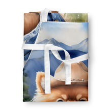 Load image into Gallery viewer, Pomeranian Cowboy Welcome Apron – Artist-Designed Kitchen, BBQ &amp; Craft Apron