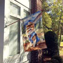Load image into Gallery viewer, Pomeranian Cowboy Welcome House Flag