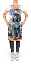 Load image into Gallery viewer, Black Poodle Cowboy Welcome Apron – Artist-Designed Kitchen, BBQ &amp; Craft Apron