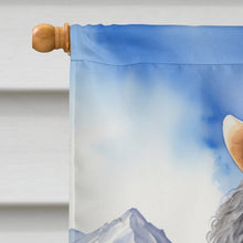 Load image into Gallery viewer, Black Poodle Cowboy Welcome House Flag