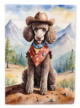 Load image into Gallery viewer, Poodle Cowboy Welcome House Flag