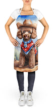 Load image into Gallery viewer, Poodle Cowboy Welcome Apron – Artist-Designed Kitchen, BBQ &amp; Craft Apron