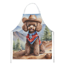 Load image into Gallery viewer, Poodle Cowboy Welcome Apron – Artist-Designed Kitchen, BBQ &amp; Craft Apron