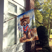 Load image into Gallery viewer, Poodle Cowboy Welcome House Flag