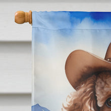 Load image into Gallery viewer, Poodle Cowboy Welcome House Flag