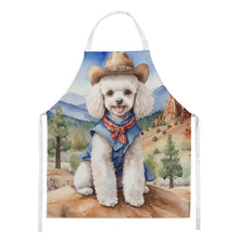 Load image into Gallery viewer, Poodle Cowboy Welcome Apron – Artist-Designed Kitchen, BBQ &amp; Craft Apron