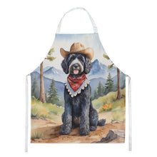 Load image into Gallery viewer, Portuguese Water Dog Cowboy Welcome Apron – Artist-Designed Kitchen, BBQ &amp; Craft Apron