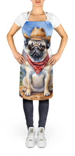 Load image into Gallery viewer, Pug Cowboy Welcome Apron – Artist-Designed Kitchen, BBQ &amp; Craft Apron