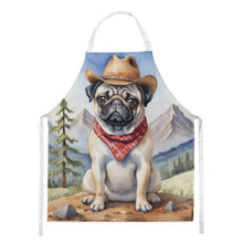 Load image into Gallery viewer, Pug Cowboy Welcome Apron – Artist-Designed Kitchen, BBQ &amp; Craft Apron