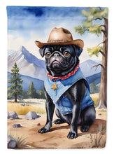 Load image into Gallery viewer, Pug Cowboy Welcome House Flag