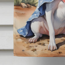 Load image into Gallery viewer, Rat Terrier Cowboy Welcome House Flag